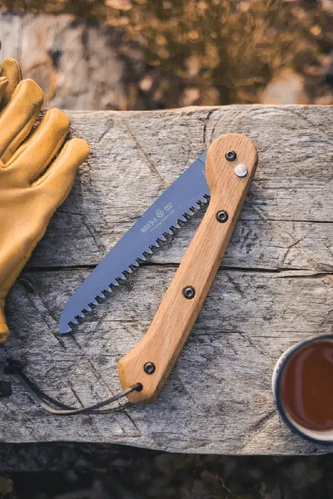 Woxna klappbare Saege Haelsing 180mm kompakte Outdoor Saege fuer Bushcraft und Camping