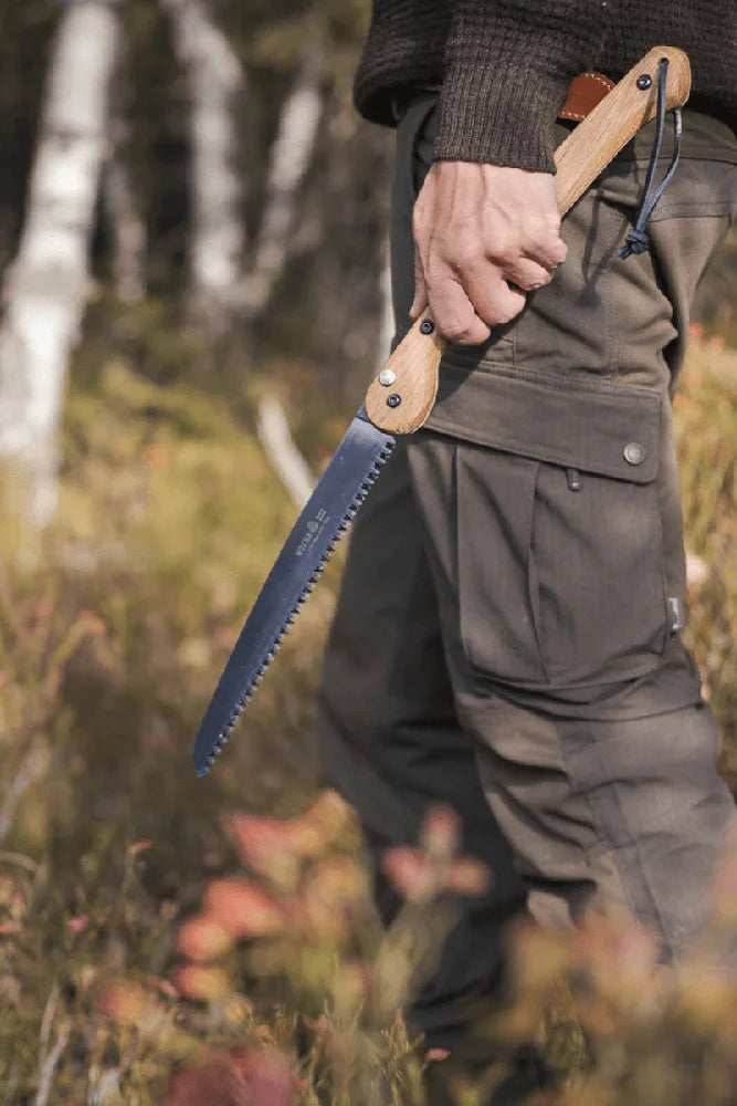 Woxna klappbare Saege Haelsing 250mm grosse Outdoor Saege fuer Bushcraft und Camping